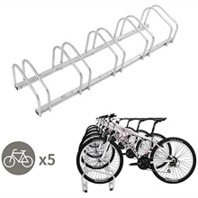 5Bicycle Floor Parking Adjustable Storage Stand Bike Rack